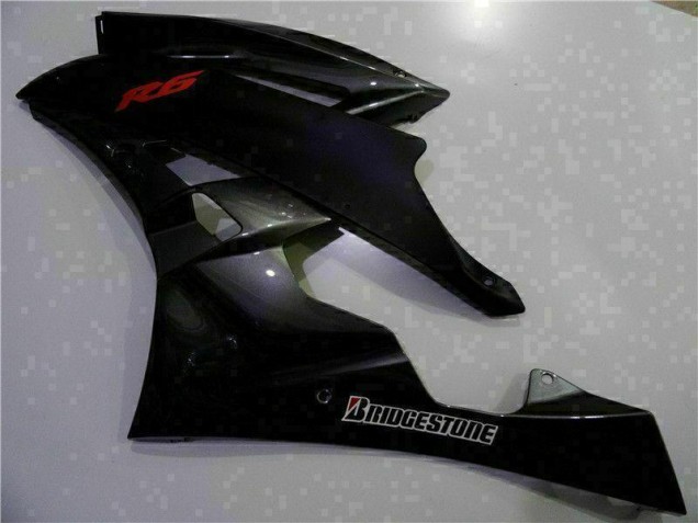 Grau Schwarz 06-07 Yamaha YZF R6 Motorrad Verkleidung Grau Schwarz 06-07 Yamaha YZF R6 Motorrad Verkleidung