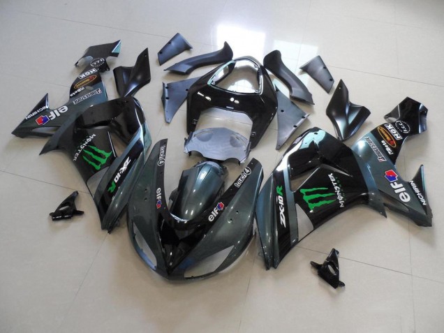 Graues Monster 06-07 Kawasaki ZX10R Motorrad Verkleidung Graues Monster 06-07 Kawasaki ZX10R Motorrad Verkleidung