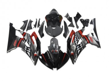 Graues Rot Hai 08-16 Yamaha YZF R6 Motorrad Verkleidung