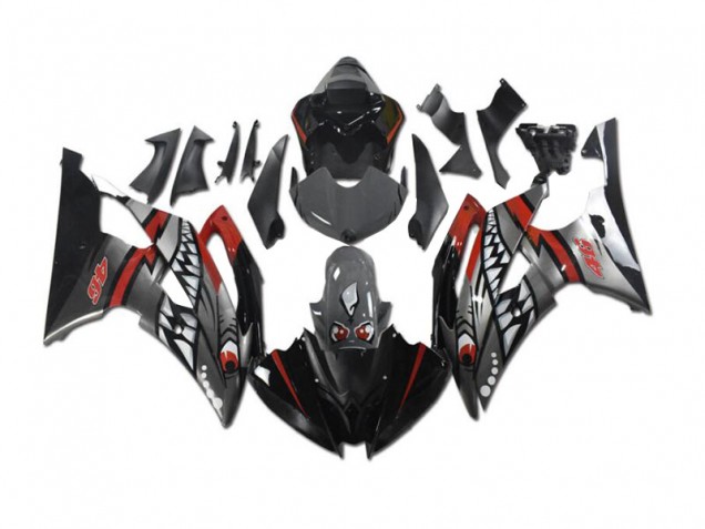 Graues Rot Hai 08-16 Yamaha YZF R6 Motorrad Verkleidung Graues Rot Hai 08-16 Yamaha YZF R6 Motorrad Verkleidung