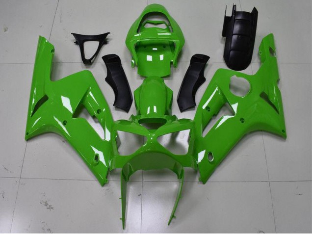 Grün 03-04 Kawasaki ZX6R Motorrad Verkleidungen Grün 03-04 Kawasaki ZX6R Motorrad Verkleidungen