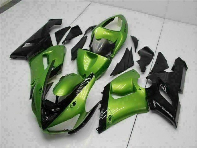 Grün 05-06 Kawasaki ZX6R Motorrad Verkleidungen Grün 05-06 Kawasaki ZX6R Motorrad Verkleidungen