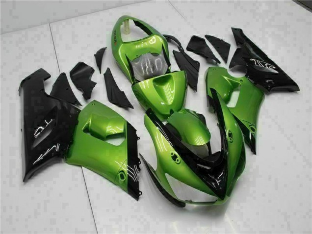 Grün 05-06 Kawasaki ZX6R Motorrad Verkleidungen Grün 05-06 Kawasaki ZX6R Motorrad Verkleidungen