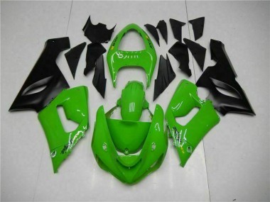 Grün 05-06 Kawasaki ZX6R Motorrad Vollverkleidung