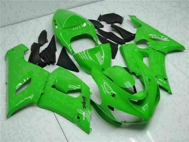 Grün 05-06 Kawasaki ZX6R Motorrad Vollverkleidung & Plastik