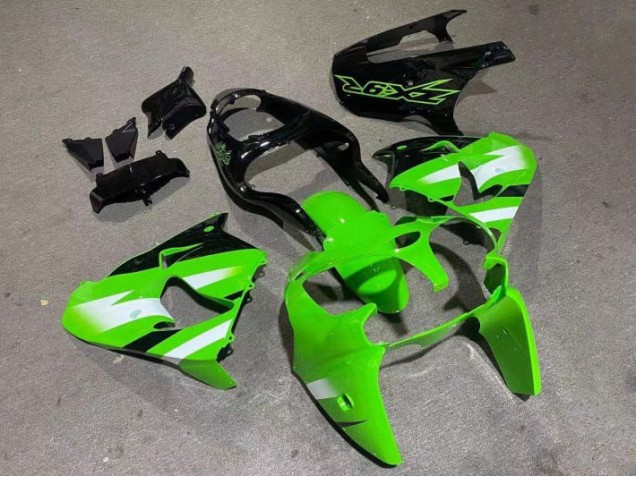 Grün Glänzend Schwarz 00-01 Kawasaki ZX9R Motorrad Verkleidung Grün Glänzend Schwarz 00-01 Kawasaki ZX9R Motorrad Verkleidung