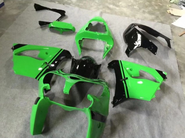 Grün Glänzend Schwarz 02-03 Kawasaki ZX9R Motorrad Verkleidung Grün Glänzend Schwarz 02-03 Kawasaki ZX9R Motorrad Verkleidung
