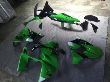 Grün Matt Schwarz Tintenblau 00-01 Kawasaki ZX9R Motorrad Verkleidung