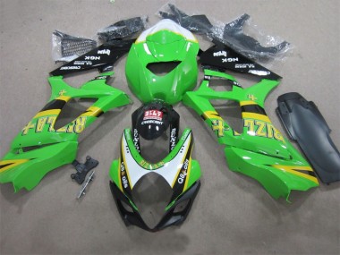 Grün Rizla Q8 Oils 07-08 Suzuki GSXR 1000 Motorrad Verkleidung