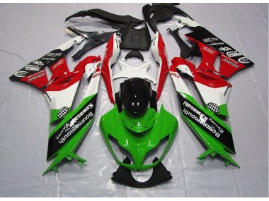 Grün Rot 09-12 Kawasaki ZX6R Motorrad Verkleidung