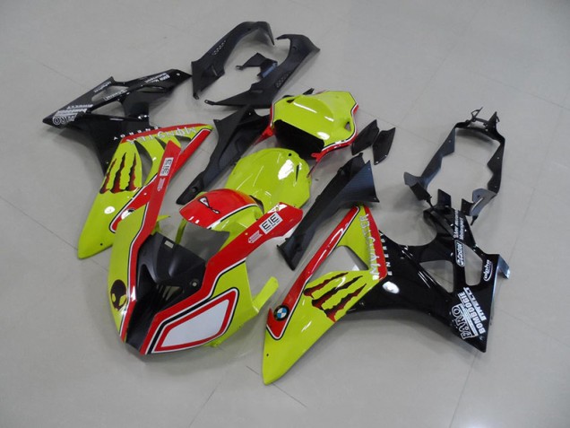 Grün Rot Monster 09-14 BMW S1000RR Motorrad Verkleidung Grün Rot Monster 09-14 BMW S1000RR Motorrad Verkleidung