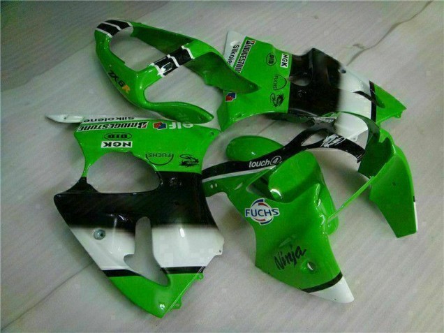 Grün Schwarz 00-02 Kawasaki ZX6R Motor Verkleidung