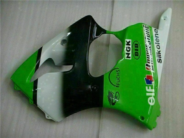 Grün Schwarz 00-02 Kawasaki ZX6R Motor Verkleidung