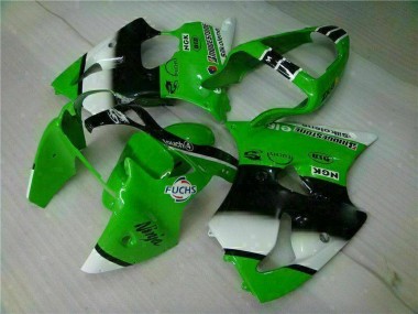 Grün Schwarz 00-02 Kawasaki ZX6R Motor Verkleidung