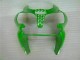 Grün Schwarz 00-02 Kawasaki ZX6R Motorrad Verkleidungen Grün Schwarz 00-02 Kawasaki ZX6R Motorrad Verkleidungen