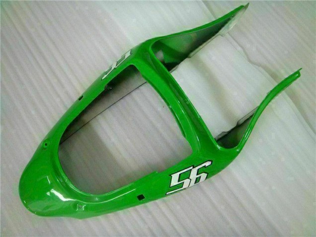 Grün Schwarz 00-02 Kawasaki ZX6R Motorrad Verkleidungen Grün Schwarz 00-02 Kawasaki ZX6R Motorrad Verkleidungen