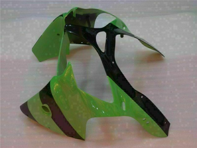 Grün Schwarz 00-02 Kawasaki ZX6R Motorrad Vollverkleidung & Plastik Grün Schwarz 00-02 Kawasaki ZX6R Motorrad Vollverkleidung & Plastik