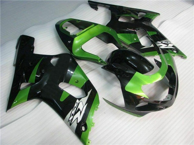 Grün Schwarz 01-03 Suzuki GSXR 600/750 Motorrad Verkleidung Grün Schwarz 01-03 Suzuki GSXR 600/750 Motorrad Verkleidung