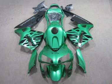 Grün Schwarz 03-04 Honda CBR600RR Motorrad Verkleidung