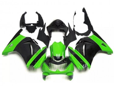 Grün Schwarz 08-12 Kawasaki EX250 Motorrad Verkleidung
