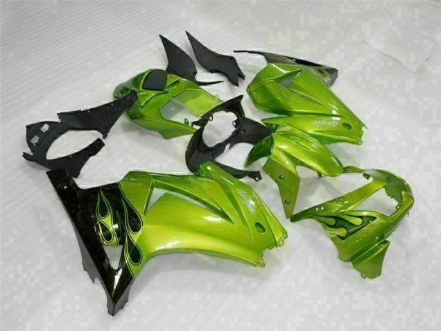 Grün Schwarz 08-12 Kawasaki EX250 Motorrad Verkleidung & Plastik Grün Schwarz 08-12 Kawasaki EX250 Motorrad Verkleidung & Plastik
