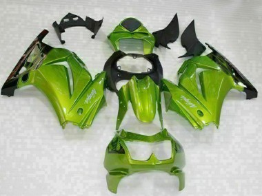 Grün Schwarz 08-12 Kawasaki EX250 Motorrad Verkleidung & Plastik