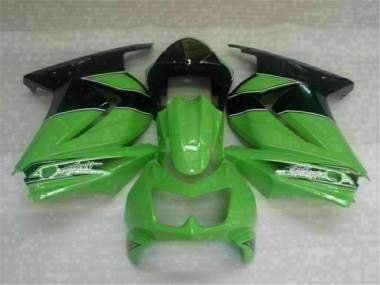 Grün Schwarz 08-12 Kawasaki EX250 Motorrad Verkleidungen