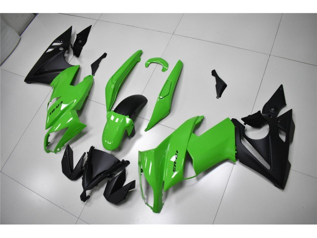 Grün Schwarz 09-11 Kawasaki EX650 Motorrad Verkleidung Grün Schwarz 09-11 Kawasaki EX650 Motorrad Verkleidung