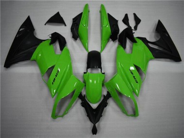 Grün Schwarz 09-11 Kawasaki EX650 Motorrad Verkleidung