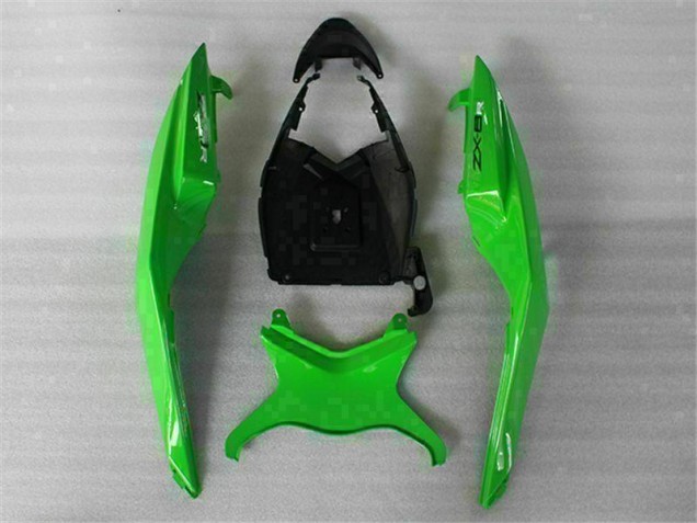 Grün Schwarz 09-12 Kawasaki ZX6R Motorrad Verkleidungen Grün Schwarz 09-12 Kawasaki ZX6R Motorrad Verkleidungen