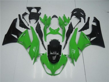 Grün Schwarz 09-12 Kawasaki ZX6R Motorrad Vollverkleidung