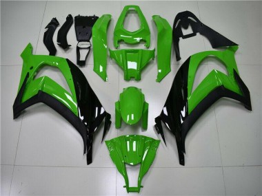 Grün Schwarz 11-15 Kawasaki ZX10R Motorrad Vollverkleidung