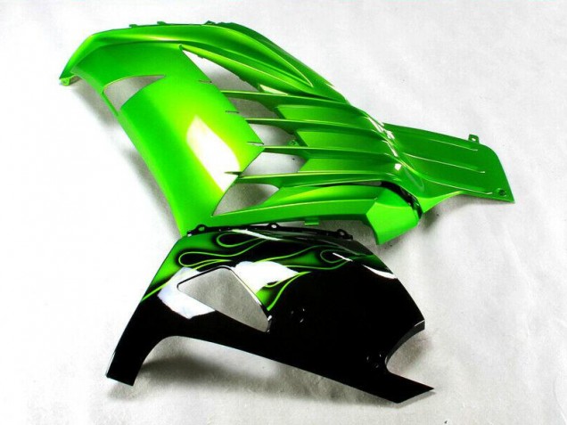Grün Schwarz 12-21 Kawasaki ZX14R ZZR1400 Motorrad Verkleidung Grün Schwarz 12-21 Kawasaki ZX14R ZZR1400 Motorrad Verkleidung