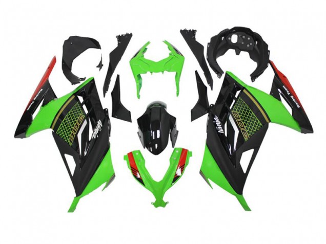 Grün Schwarz 13-16 Kawasaki EX300 Motorrad Verkleidung Grün Schwarz 13-16 Kawasaki EX300 Motorrad Verkleidung