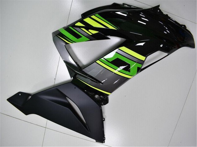 Grün Schwarz 13-18 Kawasaki ZX6R Motorrad Vollverkleidung Grün Schwarz 13-18 Kawasaki ZX6R Motorrad Vollverkleidung