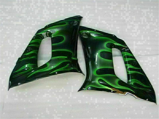 Grün Schwarz 98-02 Yamaha YZF R6 Motorrad Verkleidung Grün Schwarz 98-02 Yamaha YZF R6 Motorrad Verkleidung