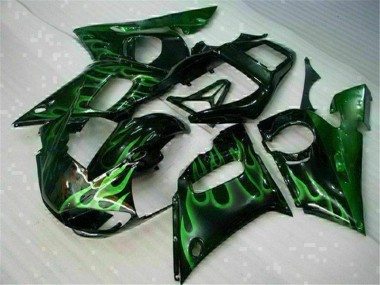 Grün Schwarz 98-02 Yamaha YZF R6 Motorrad Verkleidung