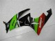 Grün Schwarz Rot 09-12 Kawasaki ZX6R Motorrad Verkleidung