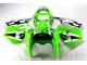 Grün Schwarz Weiß 00-02 Kawasaki ZX6R Motorrad Verkleidungen Grün Schwarz Weiß 00-02 Kawasaki ZX6R Motorrad Verkleidungen