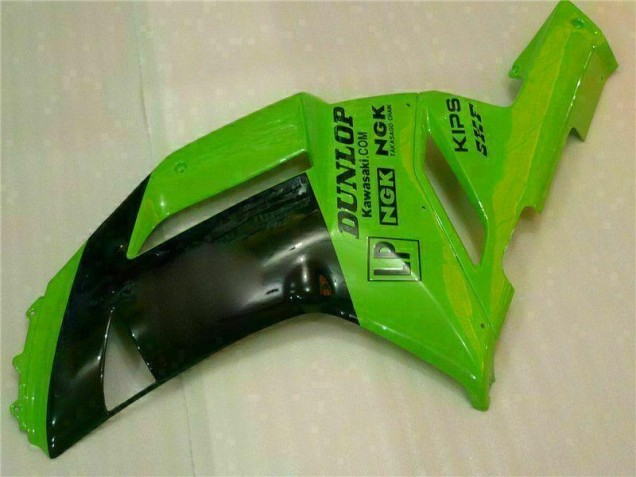 Grün Schwarzer Dunlop 07-08 Kawasaki ZX6R Motorrad Verkleidung Grün Schwarzer Dunlop 07-08 Kawasaki ZX6R Motorrad Verkleidung