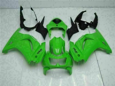 Grün Schwarzer Ninja 08-12 Kawasaki EX250 Motorrad Verkleidung Komplett Sets