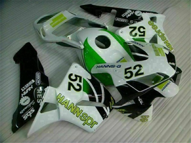 Grün Weiß Schwarz 03-04 Honda CBR600RR Motorrad Verkleidung Grün Weiß Schwarz 03-04 Honda CBR600RR Motorrad Verkleidung