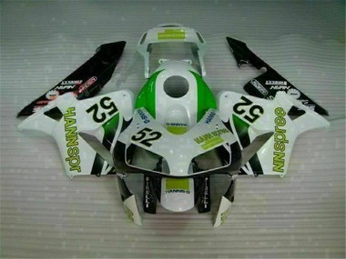 Grün Weiß Schwarz 03-04 Honda CBR600RR Motorrad Verkleidung