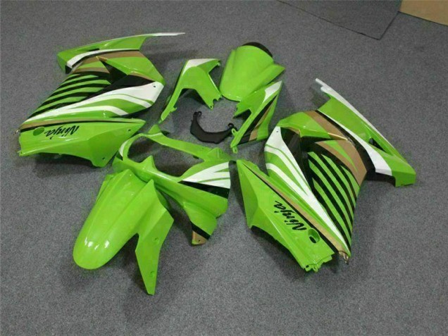 Grün Weiß Schwarz Ninja 08-12 Kawasaki EX250 Motorrad Verkleidung Grün Weiß Schwarz Ninja 08-12 Kawasaki EX250 Motorrad Verkleidung