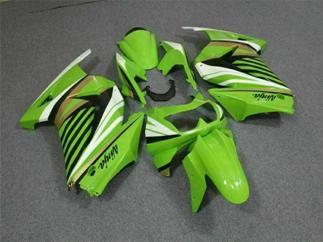 Grün Weiß Schwarz Ninja 08-12 Kawasaki EX250 Motorrad Verkleidung Grün Weiß Schwarz Ninja 08-12 Kawasaki EX250 Motorrad Verkleidung