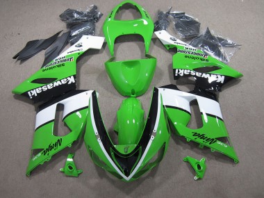 Grün Weiß Schwarz Ninja 636 05-06 Kawasaki ZX6R Motorrad Verkleidung