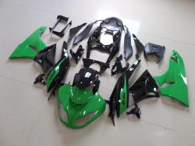 Grün und Schwarz 09-12 Kawasaki ZX6R Motorrad Verkleidung