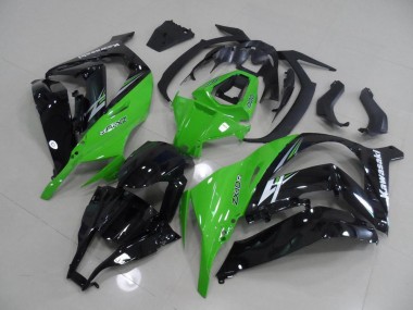 Grün und Schwarz 11-15 Kawasaki ZX10R Motorrad Verkleidung