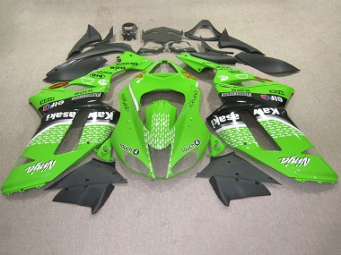 Grüne Berührung 4 07-08 Kawasaki ZX6R Motorrad Verkleidung