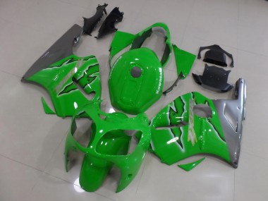 Grüne Flamme 00-01 Kawasaki ZX12R Motorrad Verkleidung